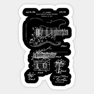 Electric Guitar Schematic Sticker